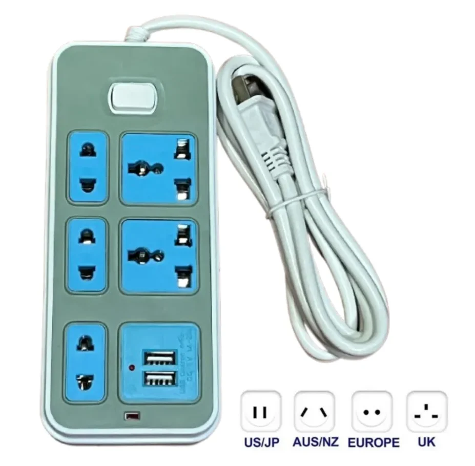 Zapatilla Multitoma Internacional De 6 Enchufes Bolsa